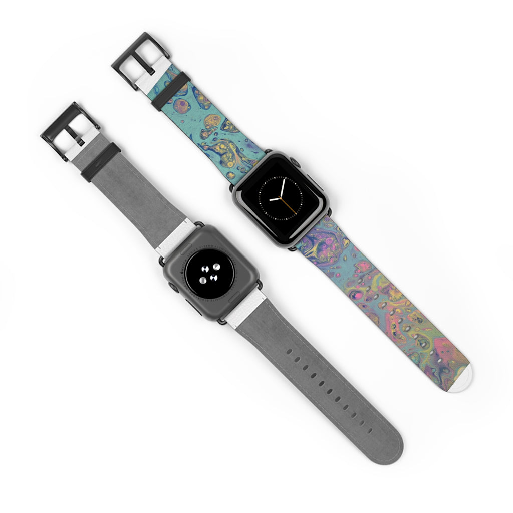 Colorful Fluid Art Apple Watch Strap