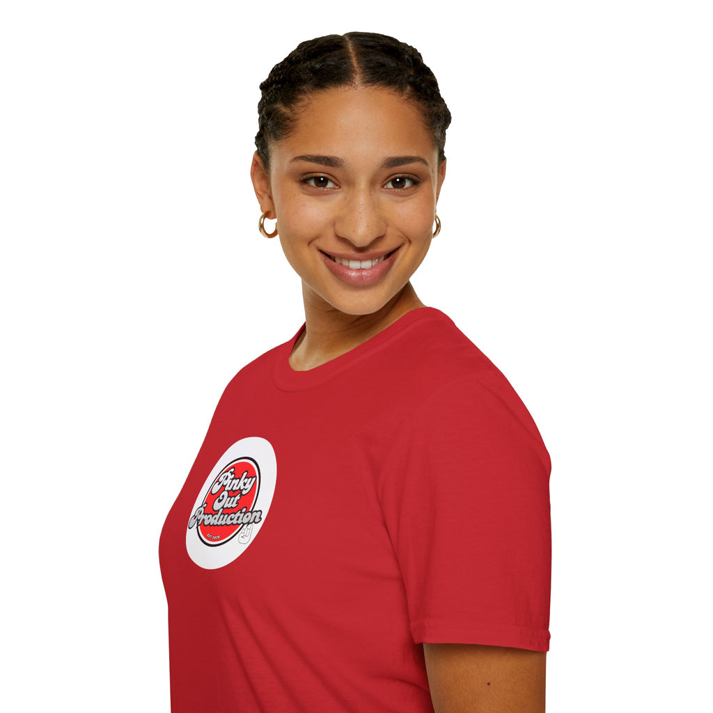 Retro Logo T-Shirt — "Pinky Out Productions" Graphic Tee