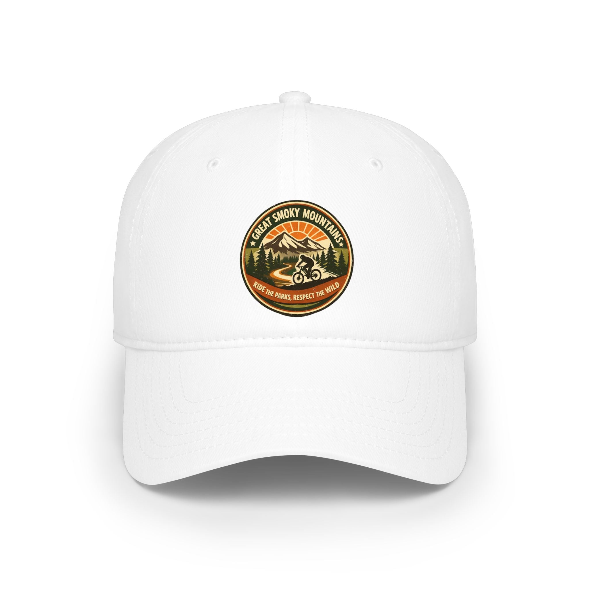 Smoky Mountains Trail Patch Cap — Vintage Outdoor Baseball Hat