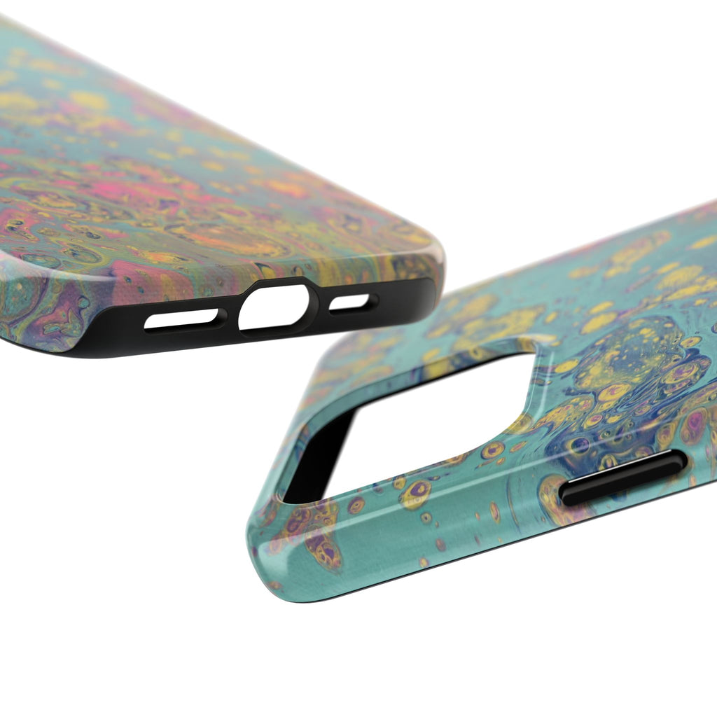 Marbled Pastel Tough Phone Case — Iridescent Fluid Art Protection