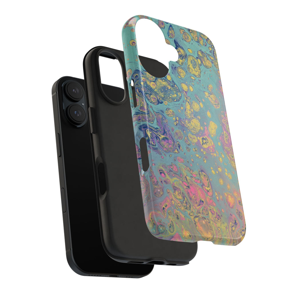 Marbled Pastel Tough Phone Case — Iridescent Fluid Art Protection