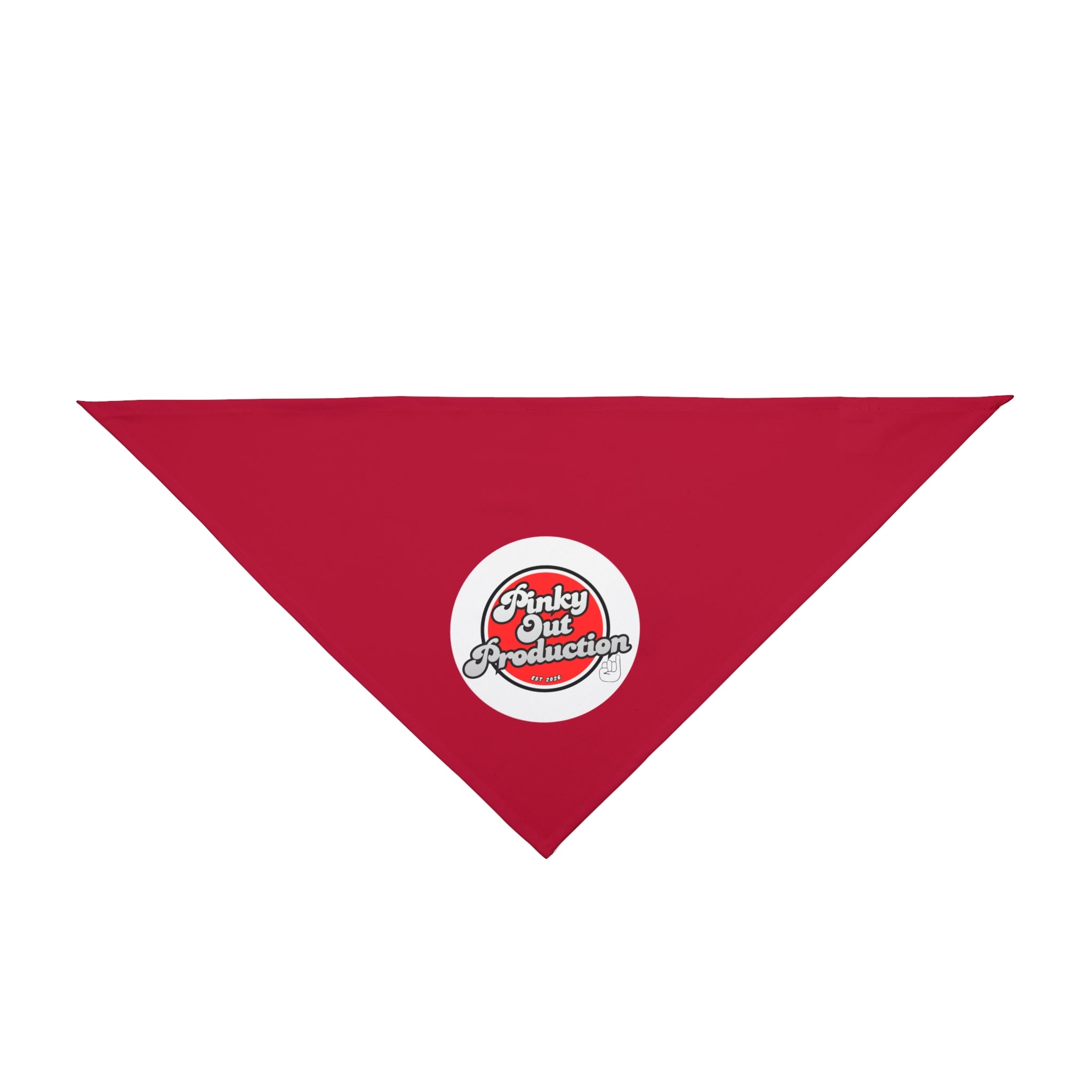 Pinky Out Pet Bandana — Cute Retro Graphic Dog & Cat Scarf