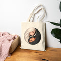 Yin Yang Sisters Tote — Feminine Moon & Sun Canvas Bag