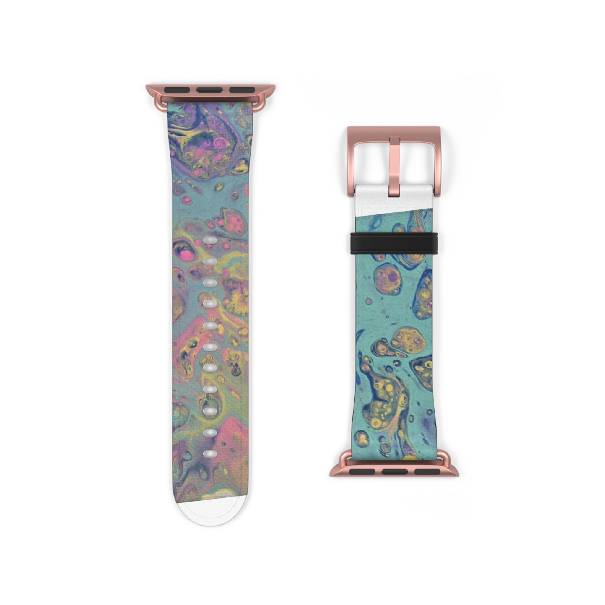 Colorful Fluid Art Apple Watch Strap