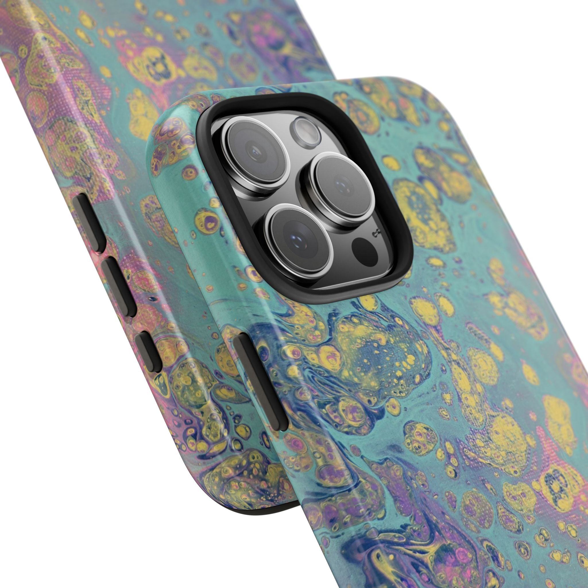 Marbled Pastel Tough Phone Case — Iridescent Fluid Art Protection