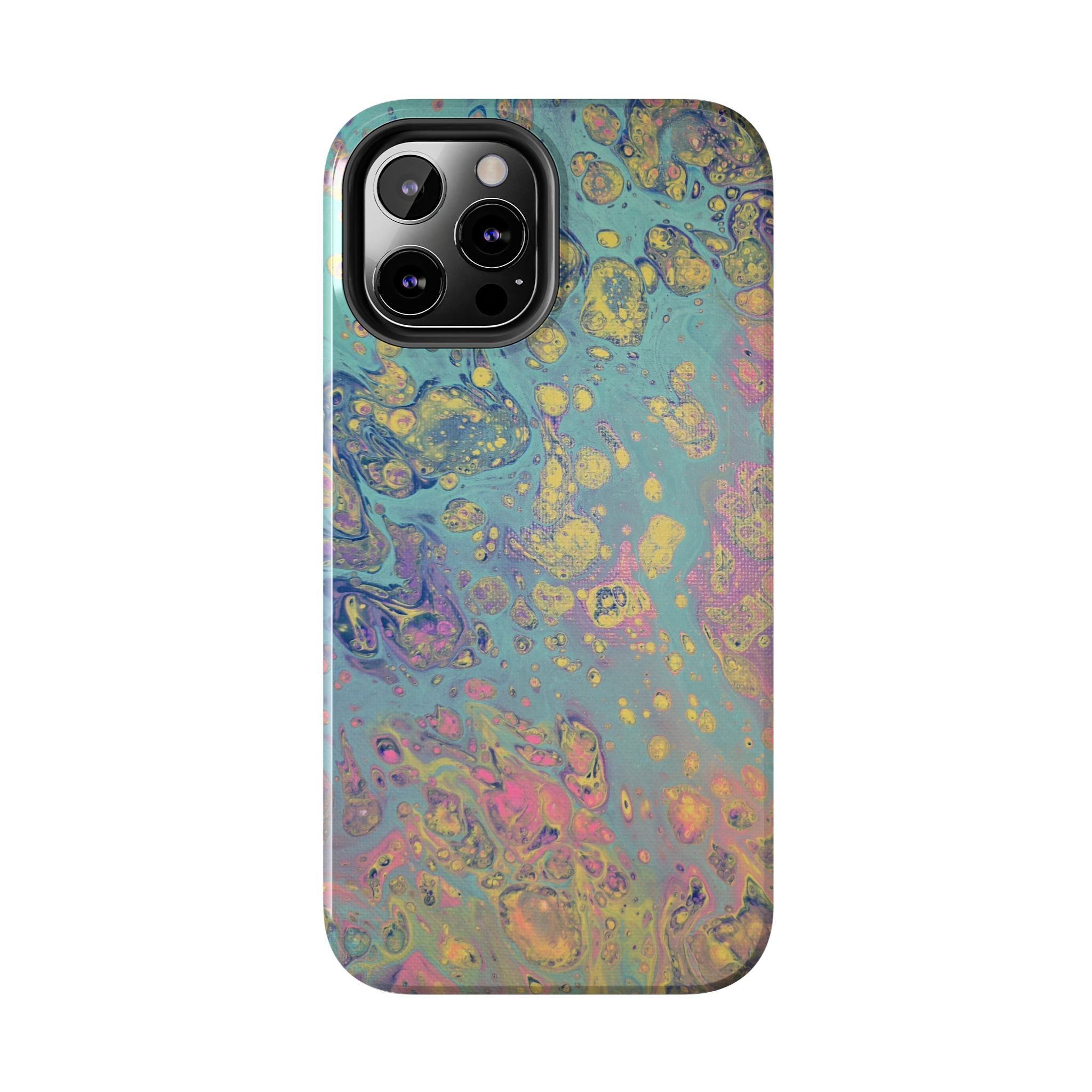 Marbled Pastel Tough Phone Case — Iridescent Fluid Art Protection