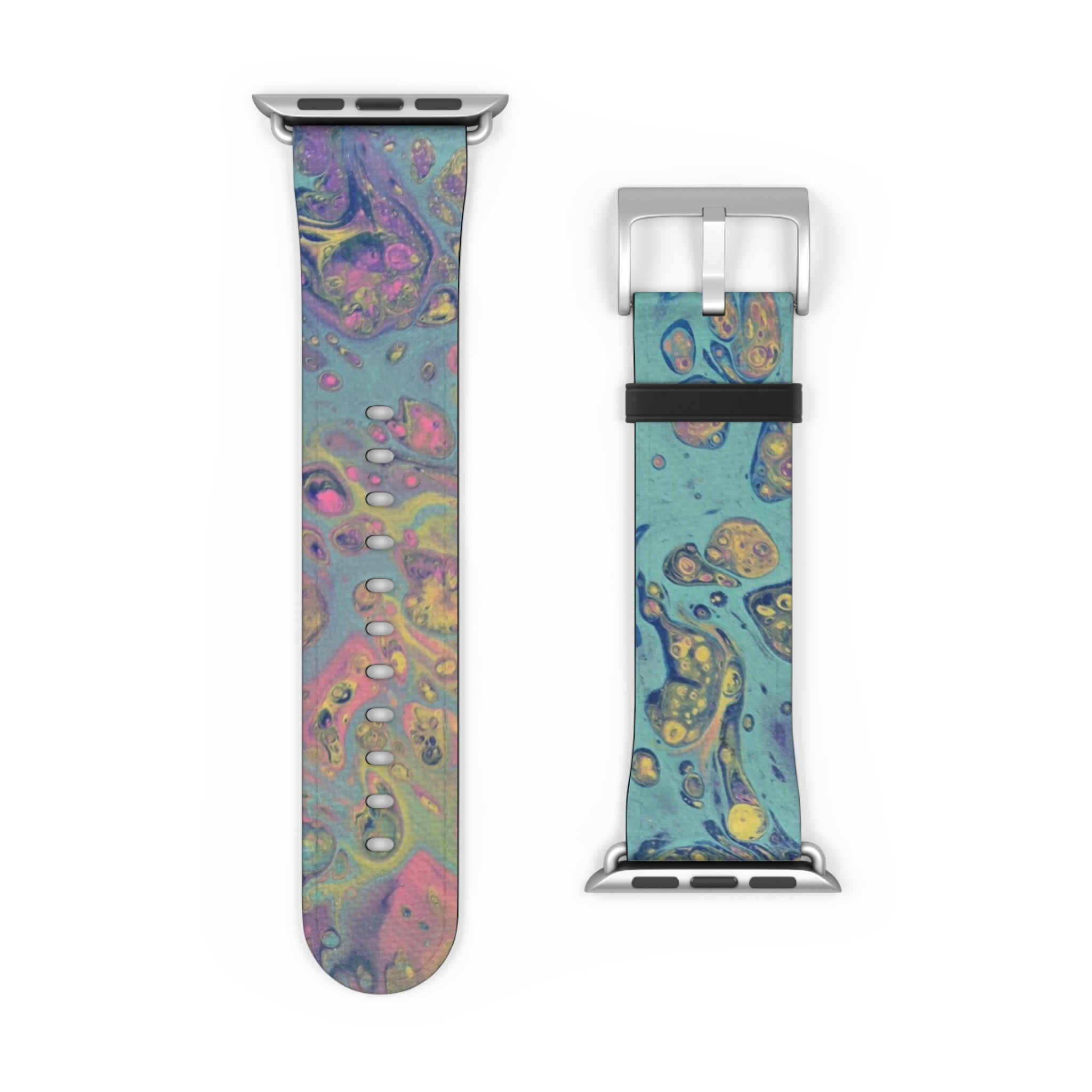 Colorful Fluid Art Apple Watch Strap