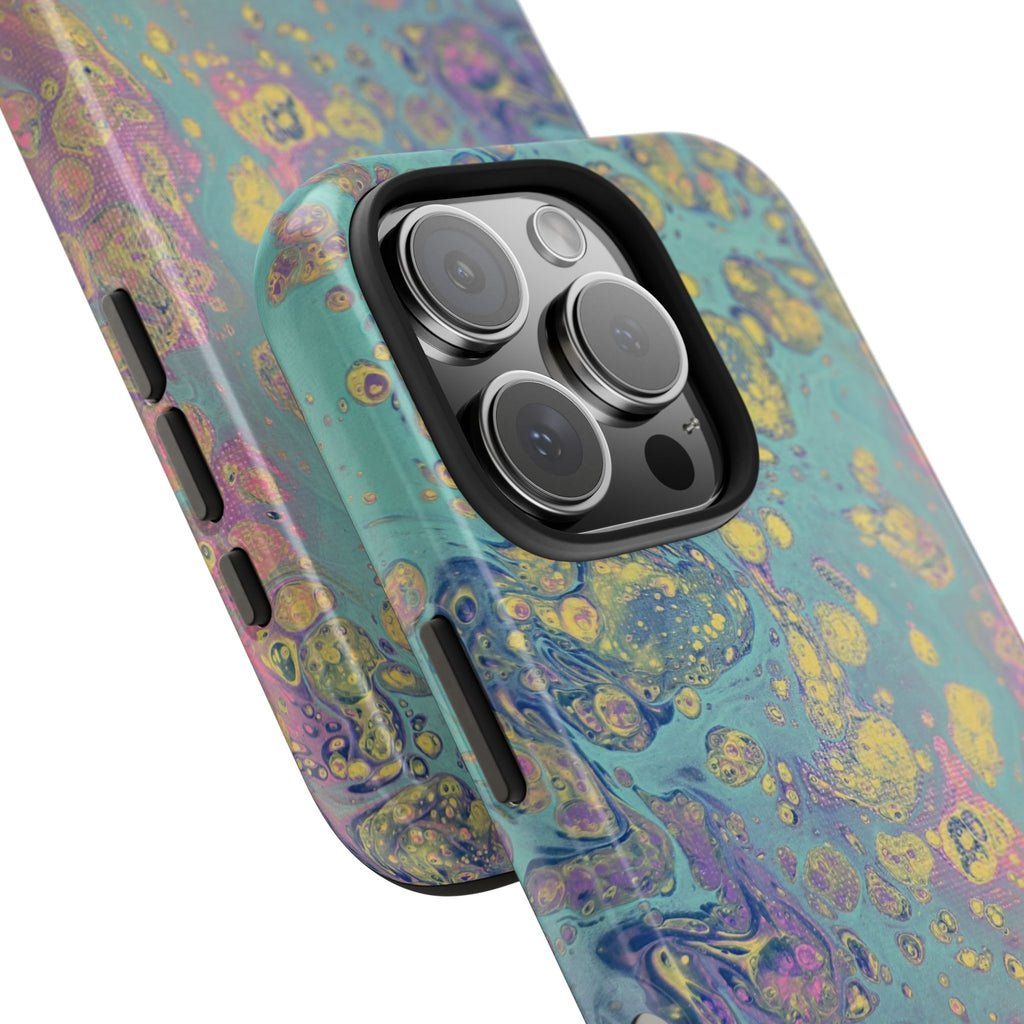 Marbled Pastel Tough Phone Case — Iridescent Fluid Art Protection