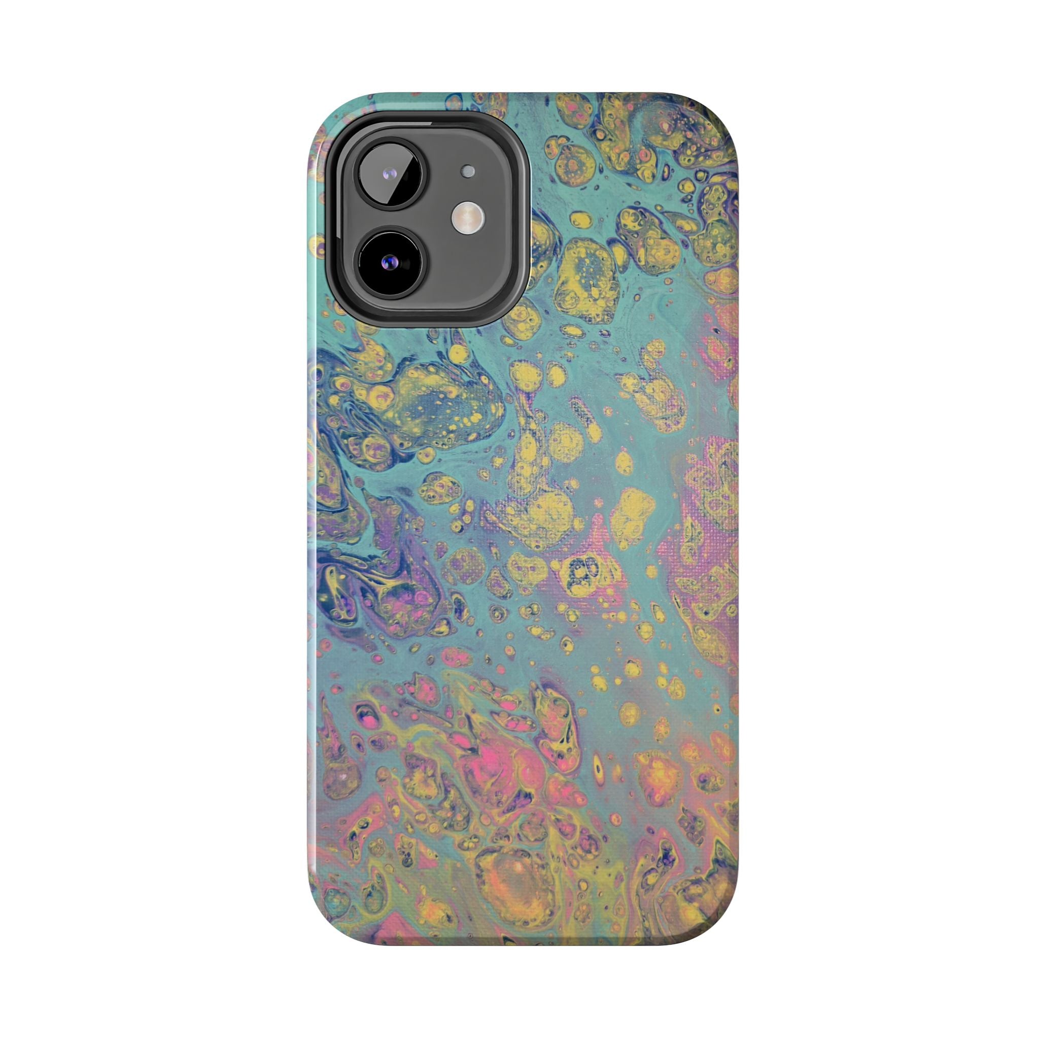 Marbled Pastel Tough Phone Case — Iridescent Fluid Art Protection