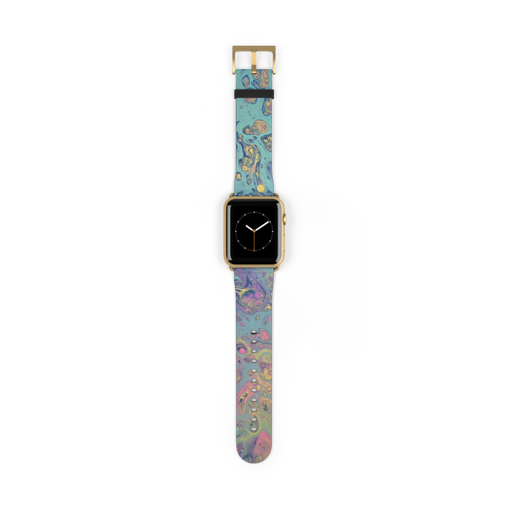 Abstract Marble Watch Band — Colorful Fluid Art Apple Watch Strap
