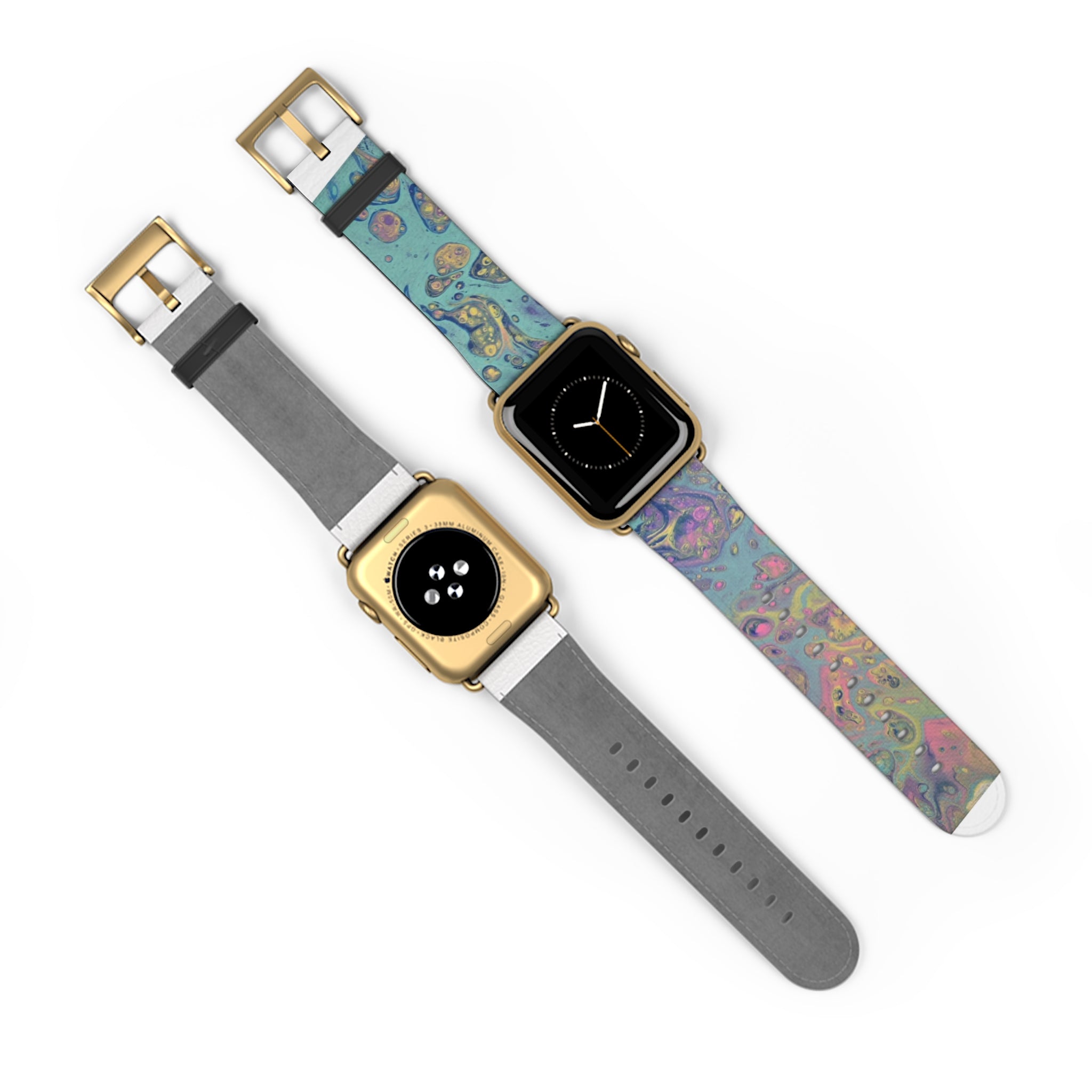 Colorful Fluid Art Apple Watch Strap