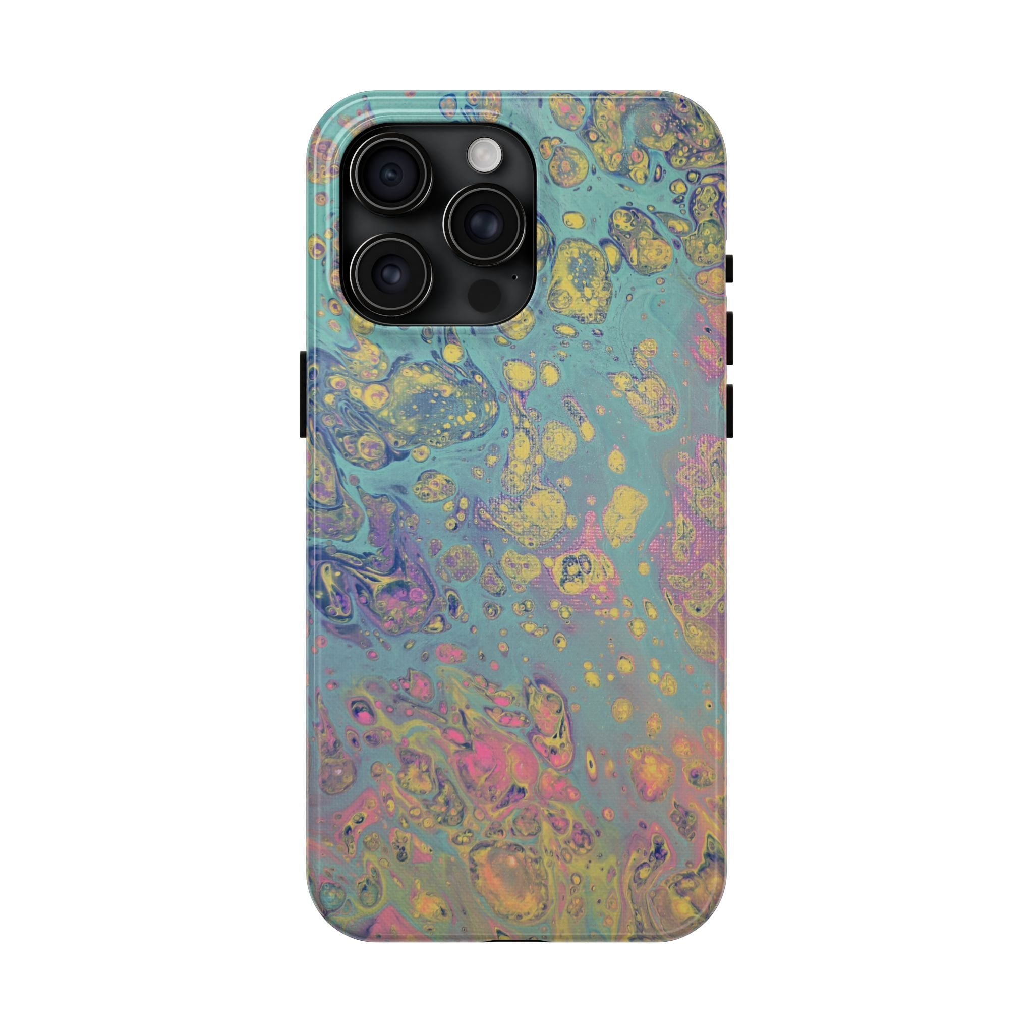 Marbled Pastel Tough Phone Case — Iridescent Fluid Art Protection