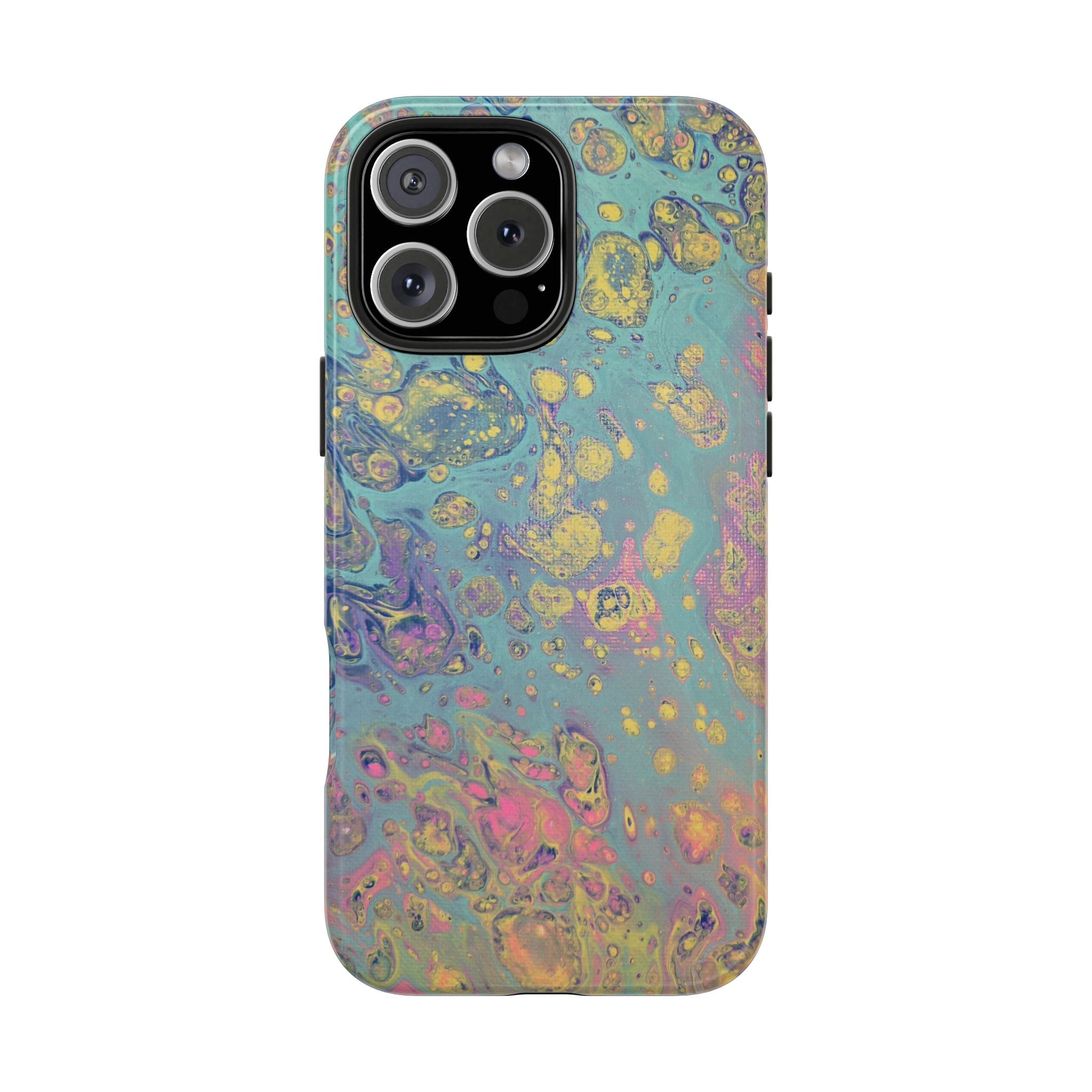 Marbled Pastel Tough Phone Case — Iridescent Fluid Art Protection