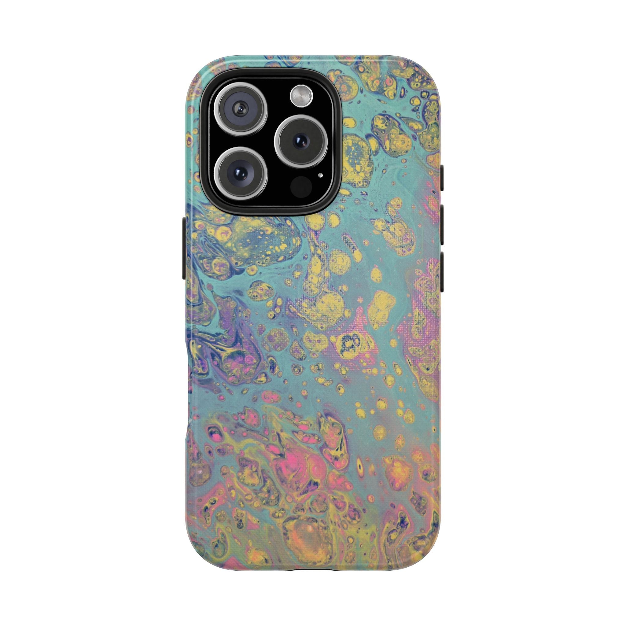 Marbled Pastel Tough Phone Case — Iridescent Fluid Art Protection
