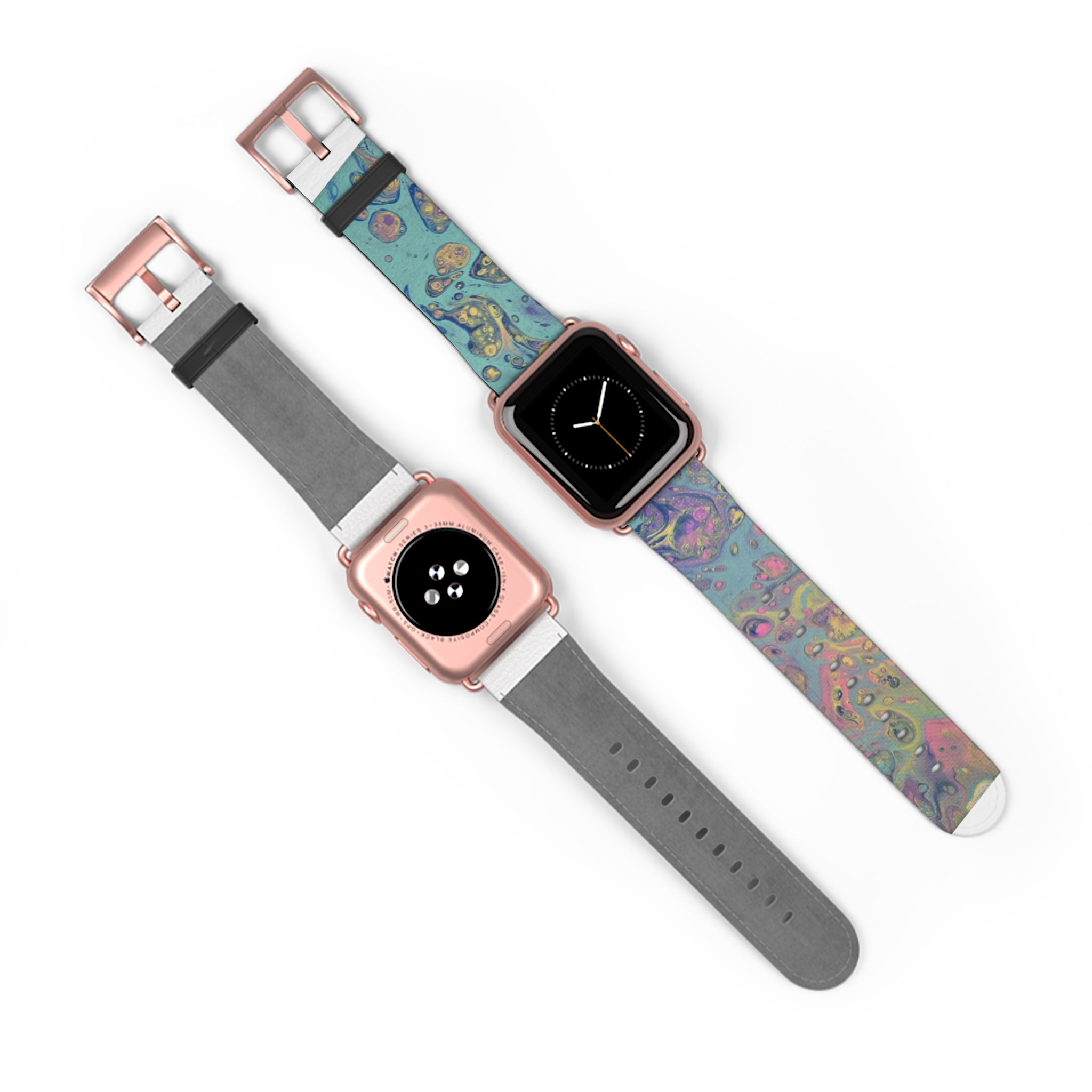 Colorful Fluid Art Apple Watch Strap