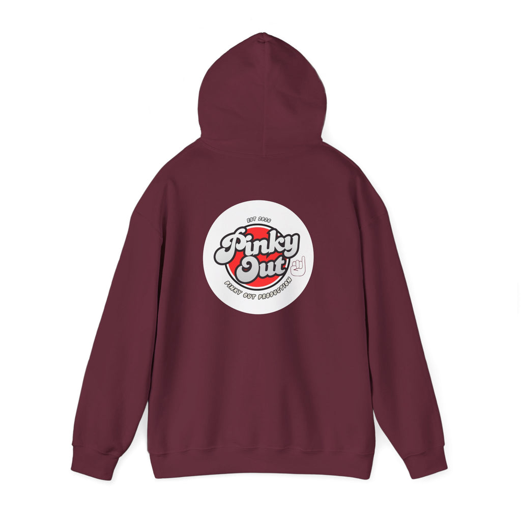 Pinky Out Retro Logo Hoodie — Vintage Skate Streetwear Pullover