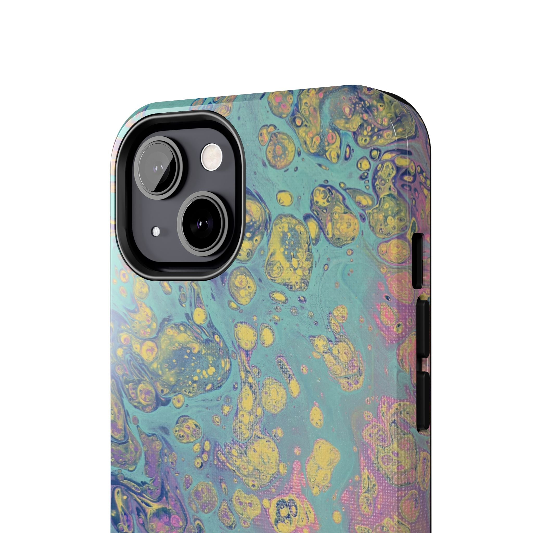 Marbled Pastel Tough Phone Case — Iridescent Fluid Art Protection