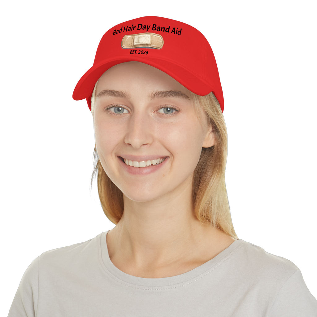 Bad Hair Day Band Aid Baseball Cap – Funny Red Low Profile Hat (Est. 2026)