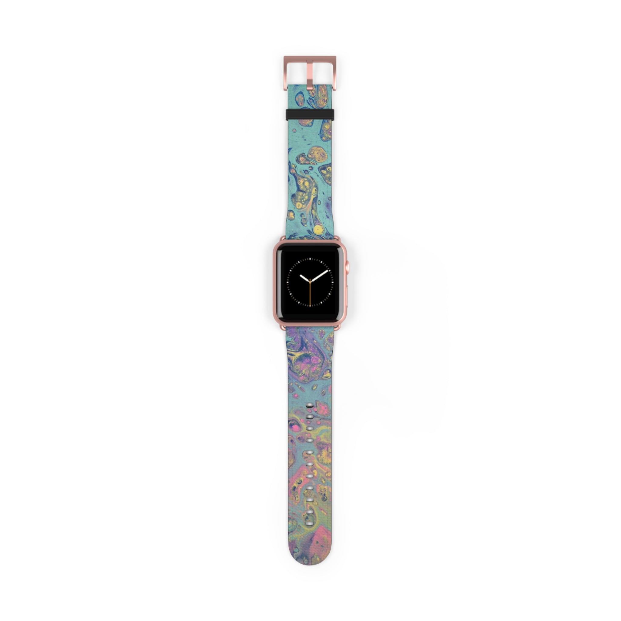 Abstract Marble Watch Band — Colorful Fluid Art Apple Watch Strap