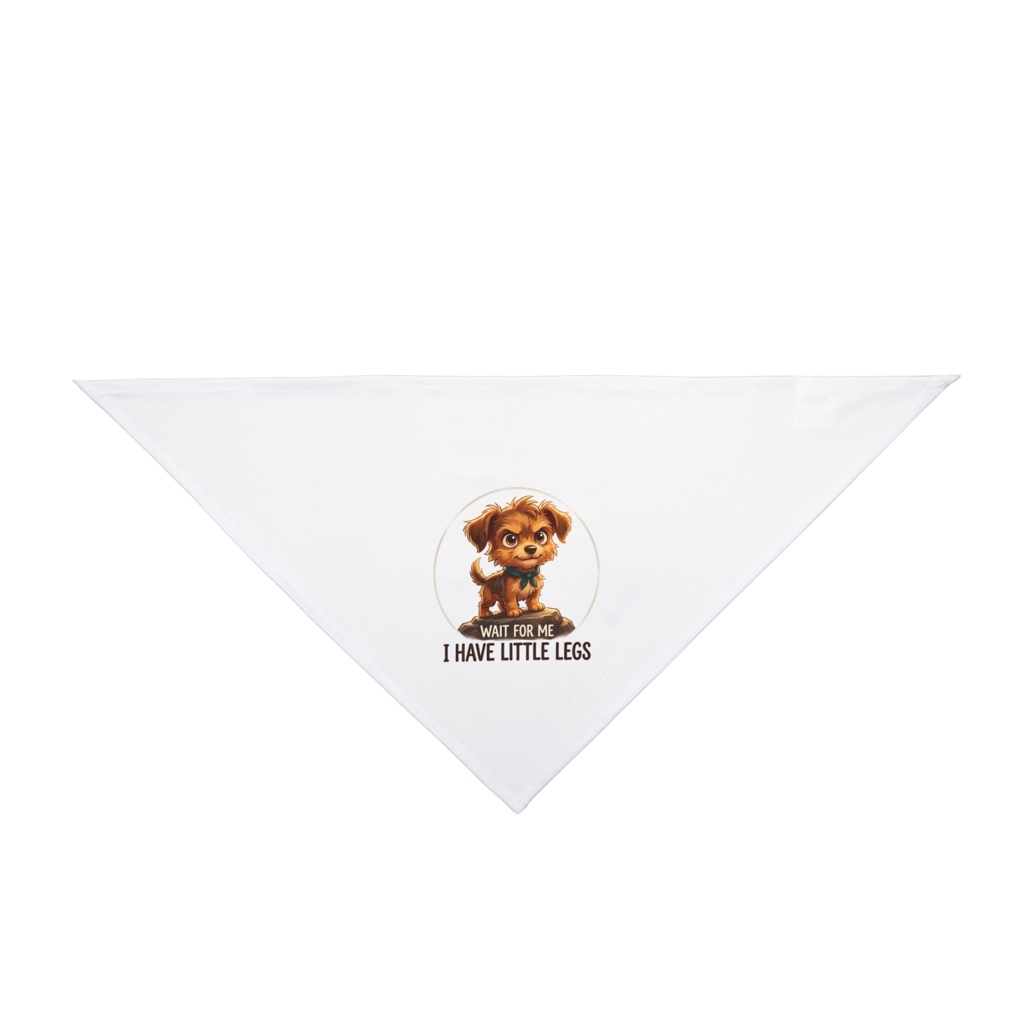 Cute Puppy Bandana — "I Have Little Legs" Pet Scarf for Small Dogs & Puppies