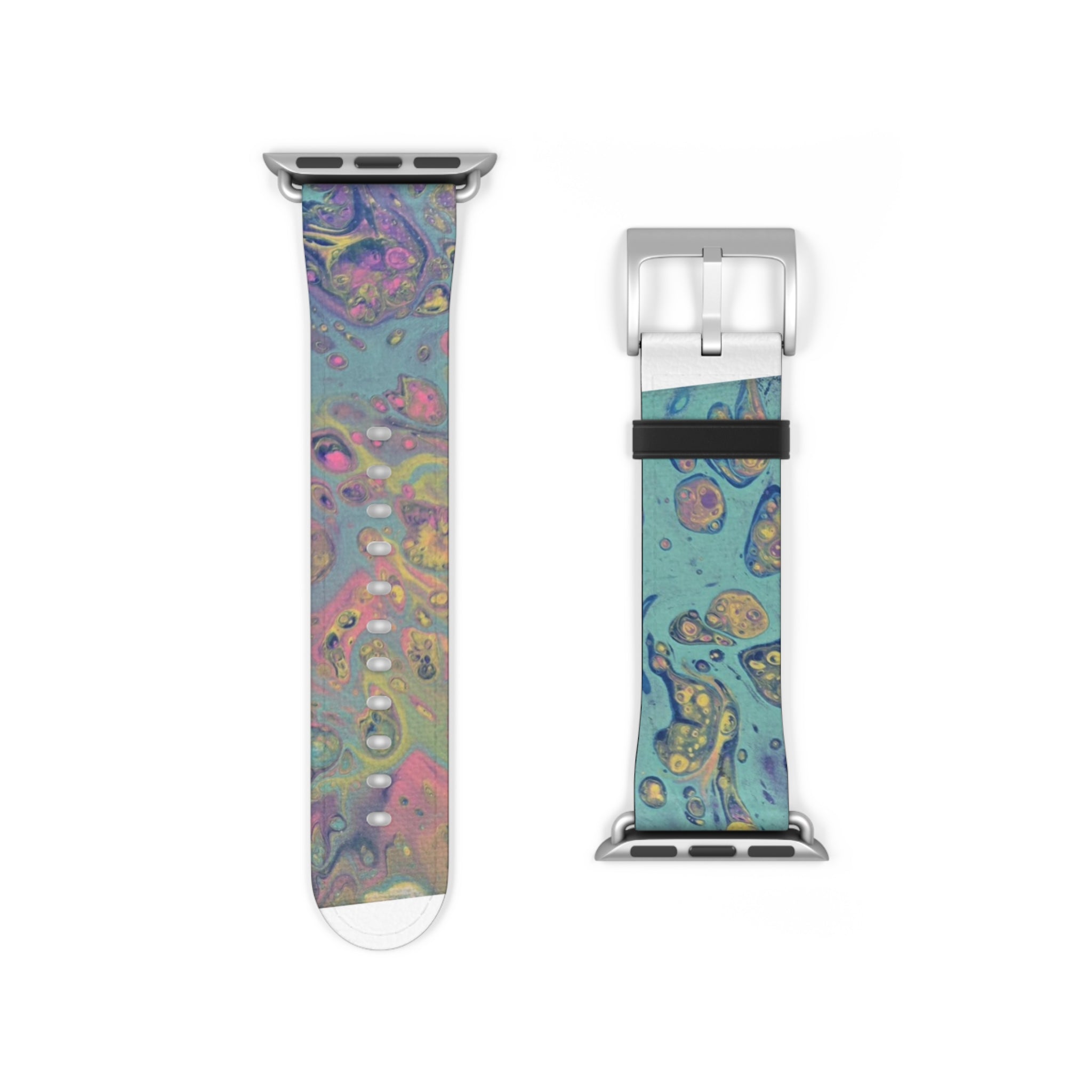 Colorful Fluid Art Apple Watch Strap
