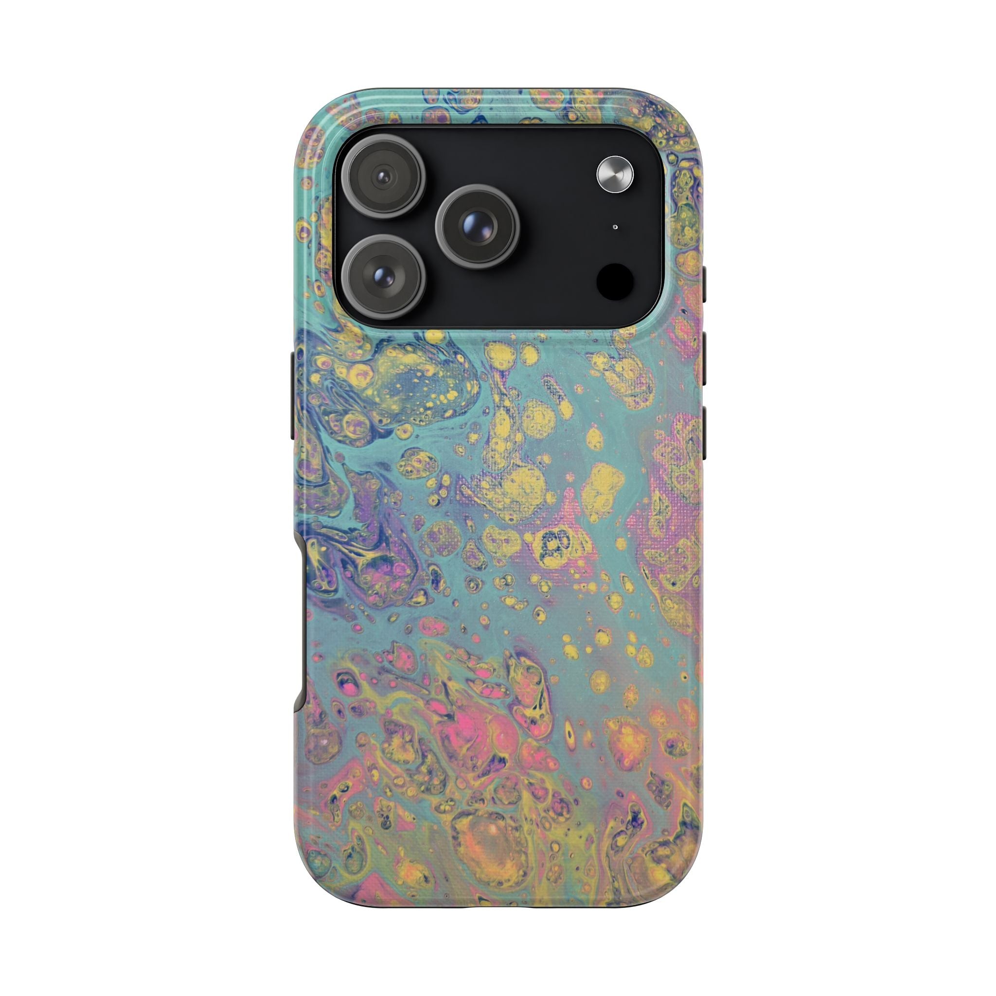 Marbled Pastel Tough Phone Case — Iridescent Fluid Art Protection
