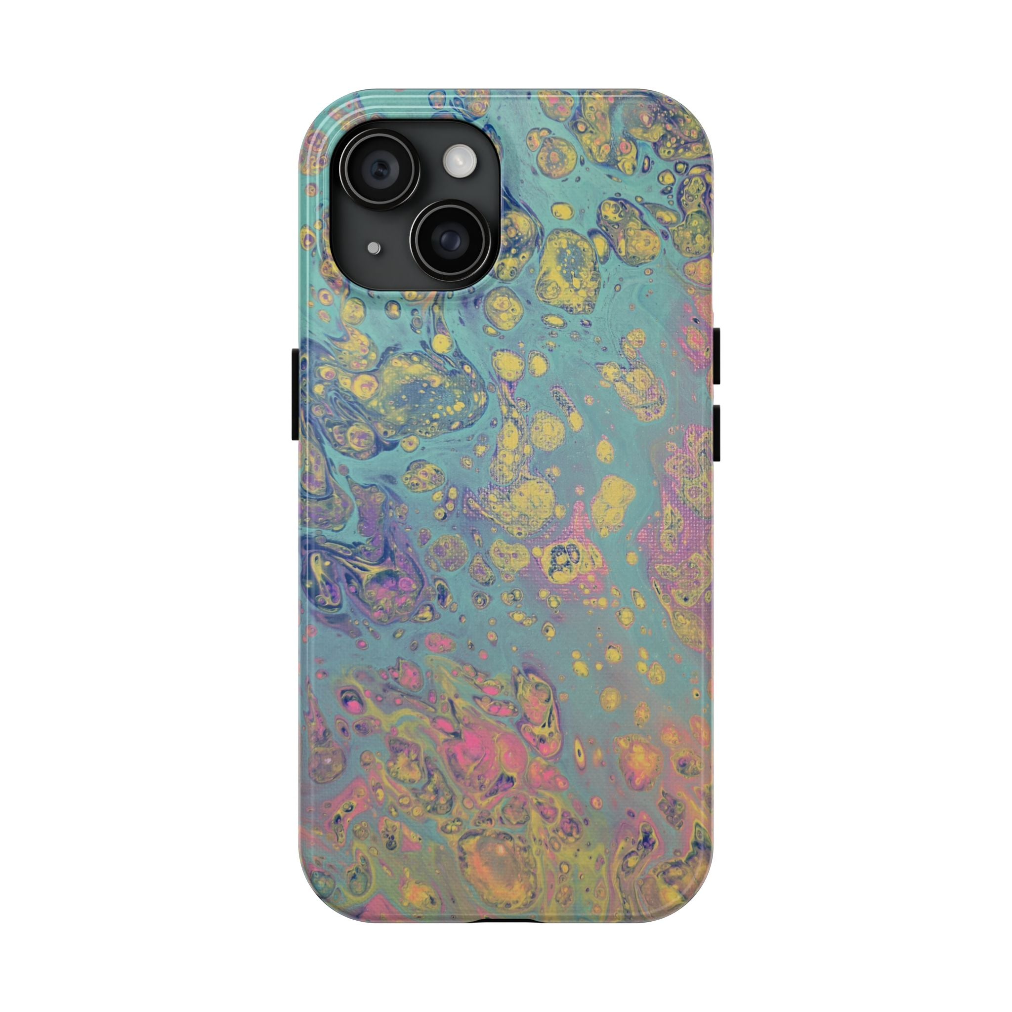 Marbled Pastel Tough Phone Case — Iridescent Fluid Art Protection
