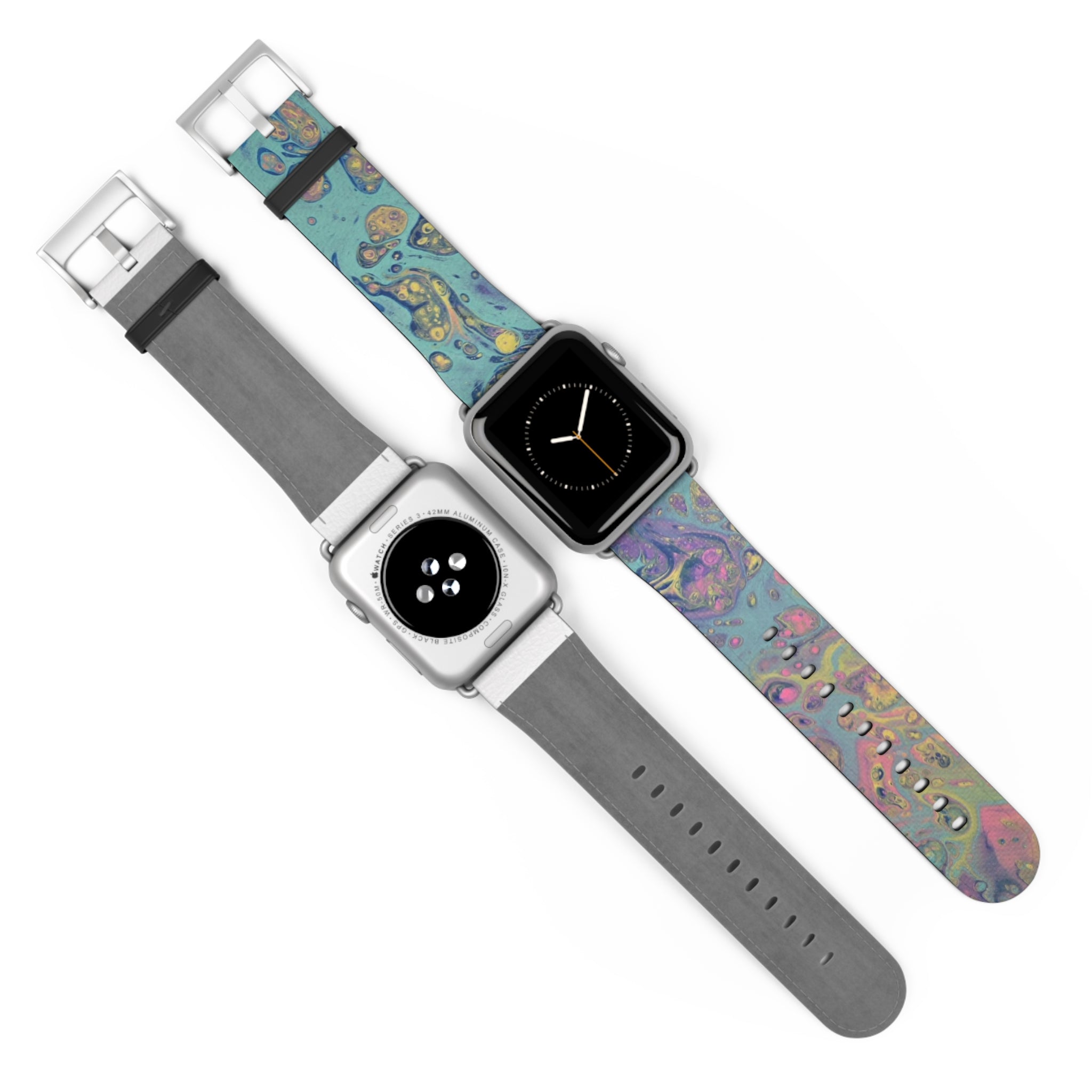 Colorful Fluid Art Apple Watch Strap
