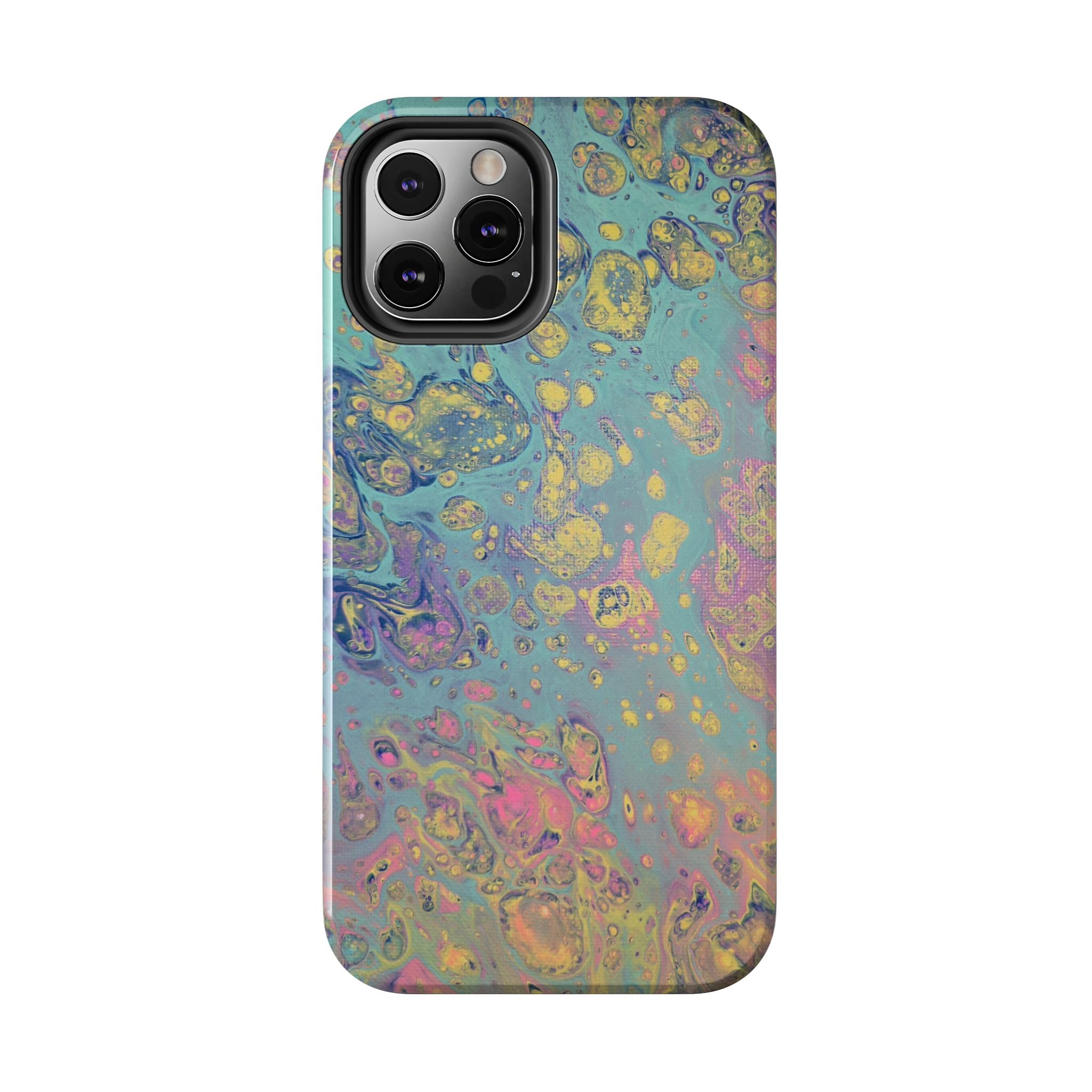 Marbled Pastel Tough Phone Case — Iridescent Fluid Art Protection