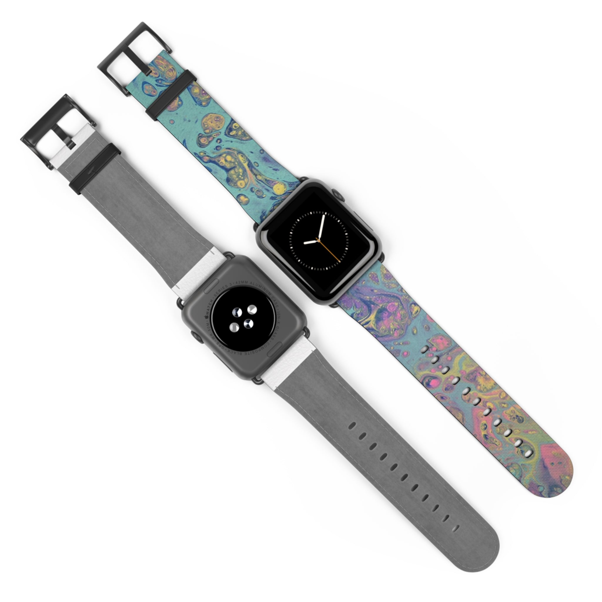 Colorful Fluid Art Apple Watch Strap