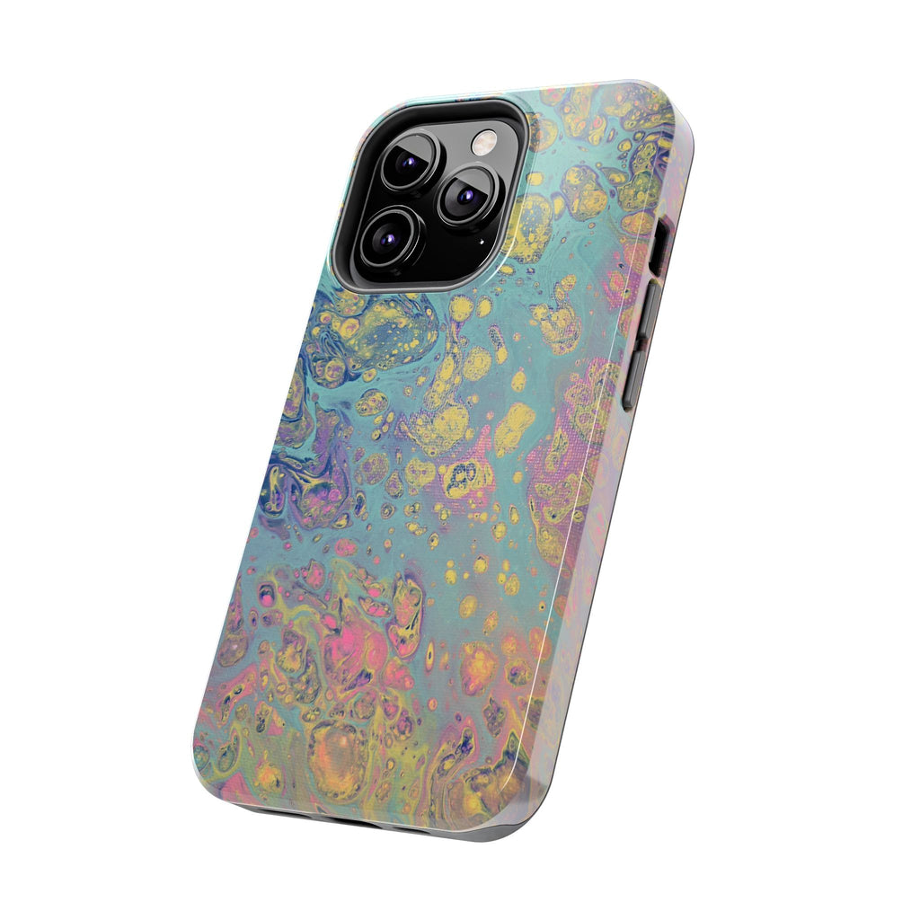 Marbled Pastel Tough Phone Case — Iridescent Fluid Art Protection