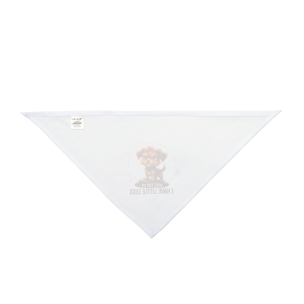 Cute Puppy Bandana — "I Have Little Legs" Pet Scarf for Small Dogs & Puppies