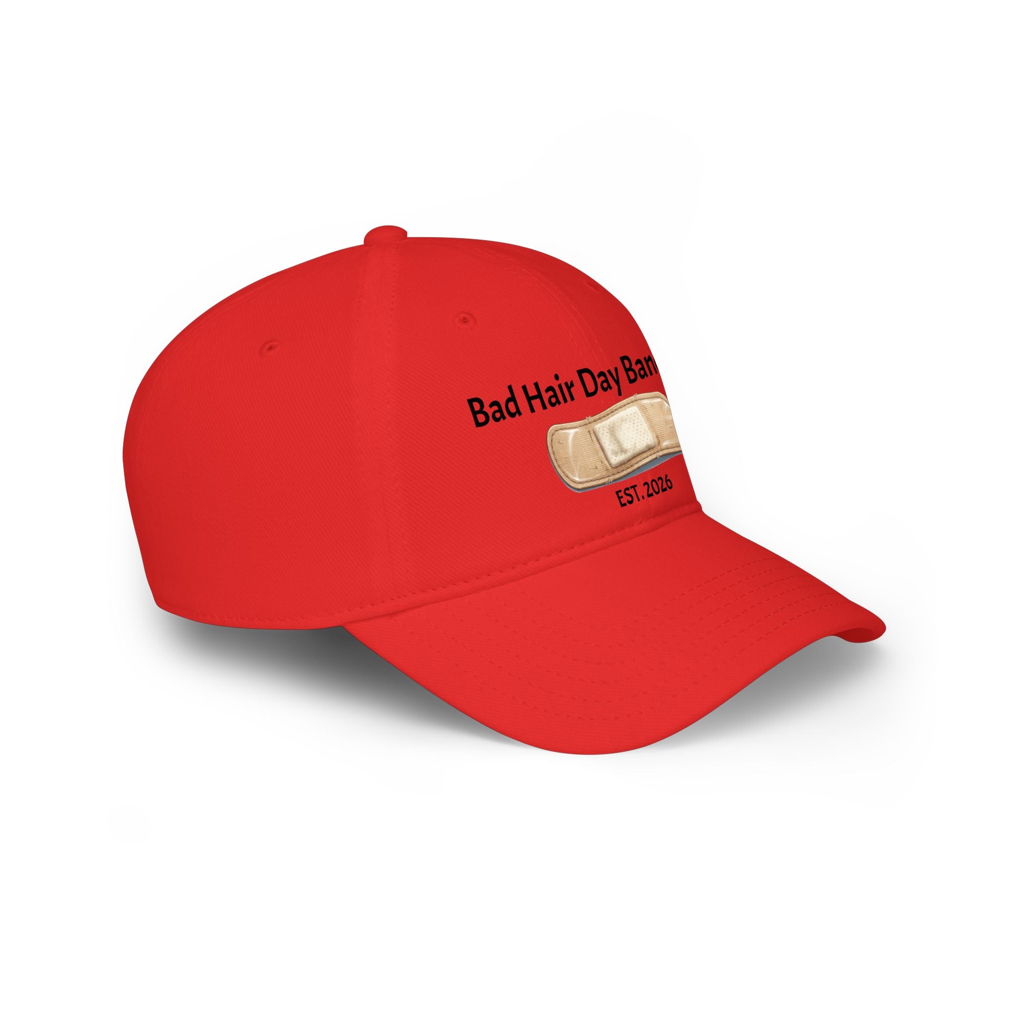 Bad Hair Day Band Aid Baseball Cap – Funny Red Low Profile Hat (Est. 2026)