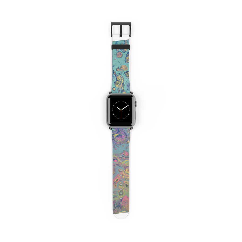 Colorful Fluid Art Apple Watch Strap