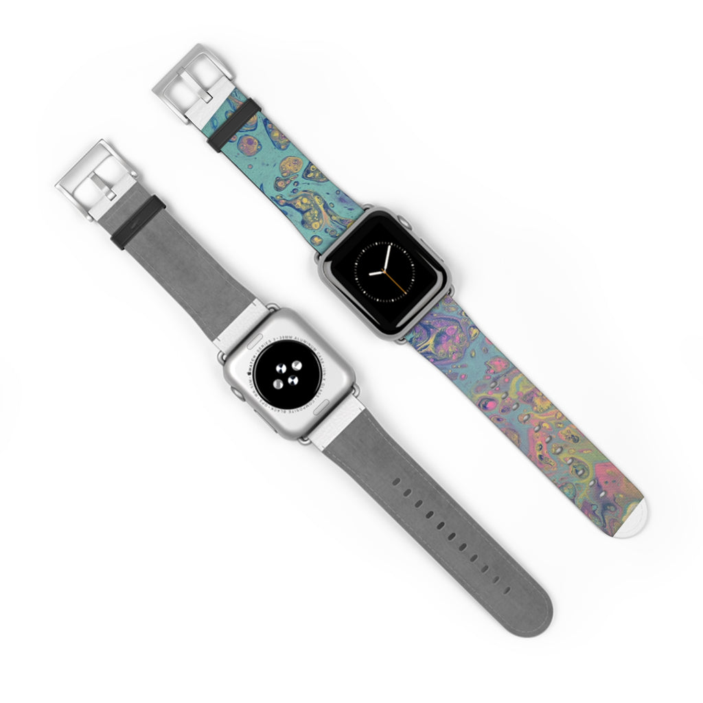 Colorful Fluid Art Apple Watch Strap