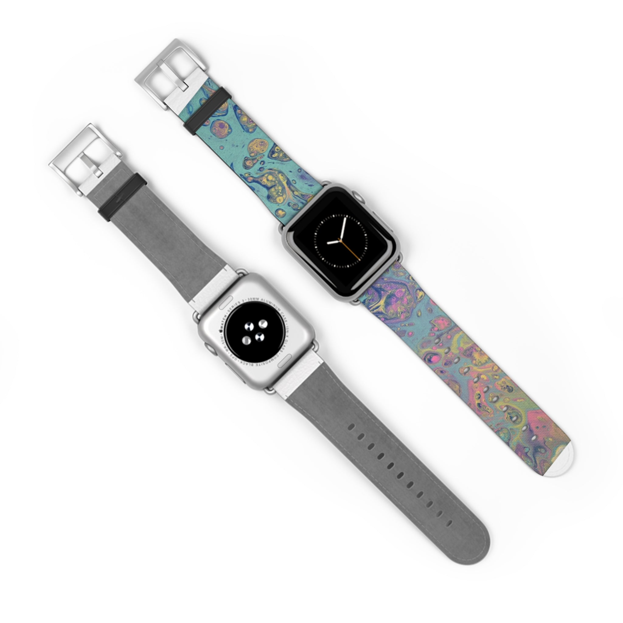 Colorful Fluid Art Apple Watch Strap