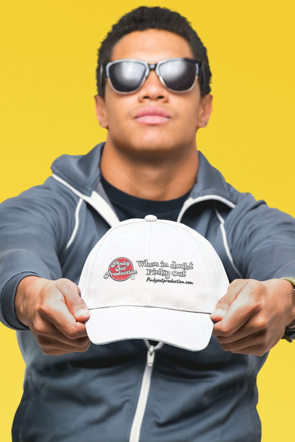Low Profile Baseball Cap — "When In Doubt, Pinky Out" Logo Hat