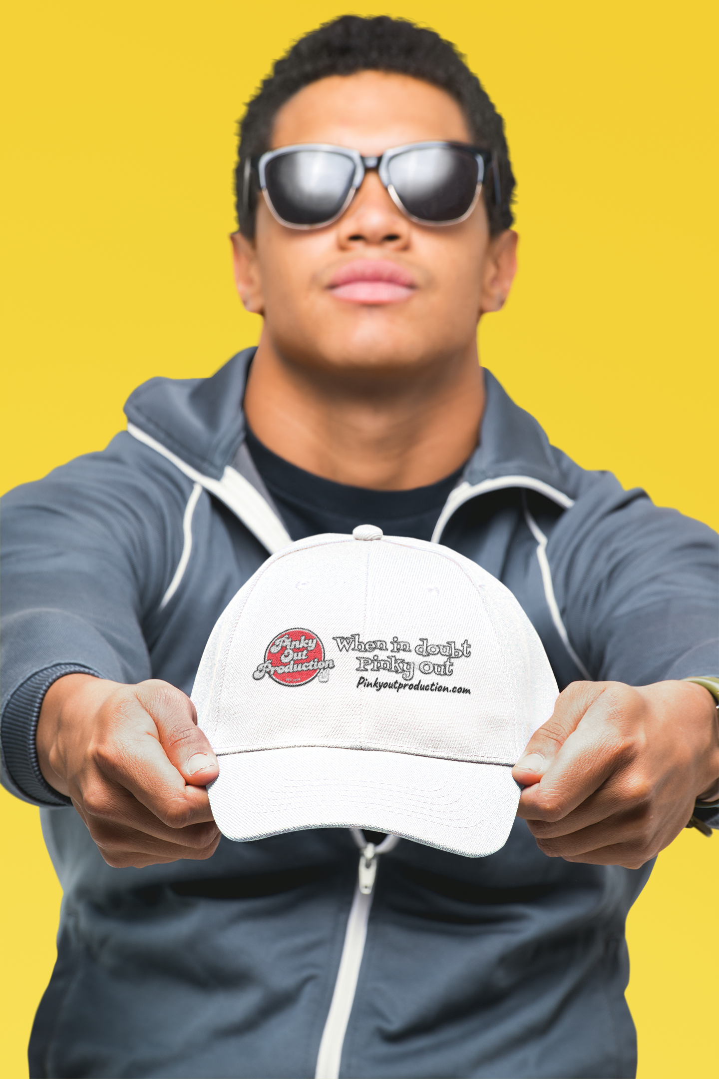 Low Profile Baseball Cap — "When In Doubt, Pinky Out" Logo Hat