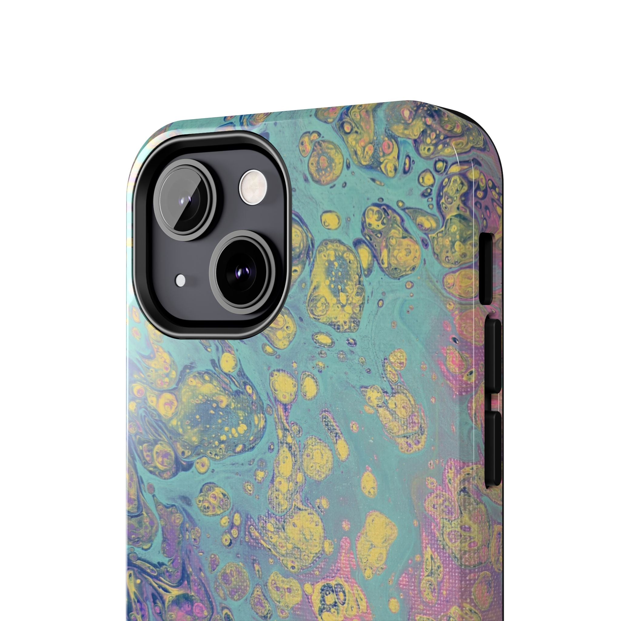 Marbled Pastel Tough Phone Case — Iridescent Fluid Art Protection
