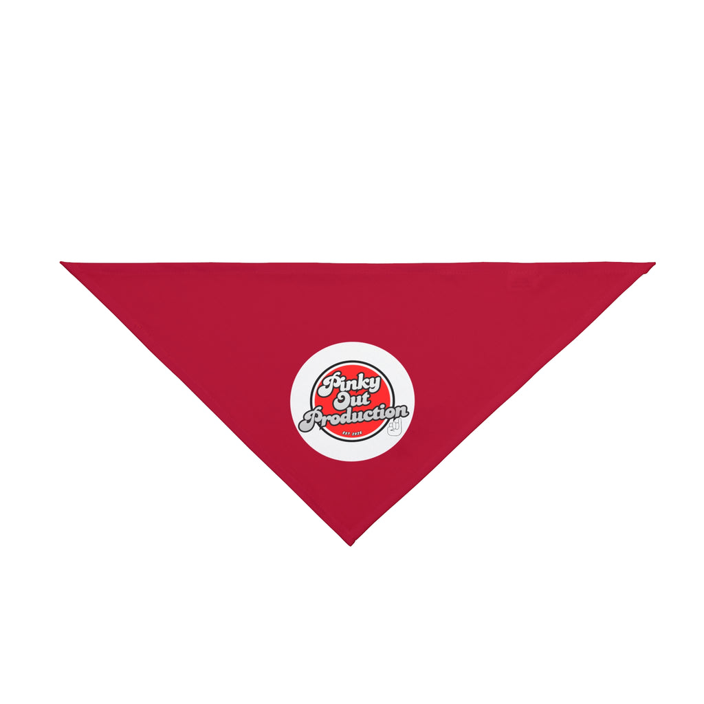 Pinky Out Pet Bandana — Cute Retro Graphic Dog & Cat Scarf