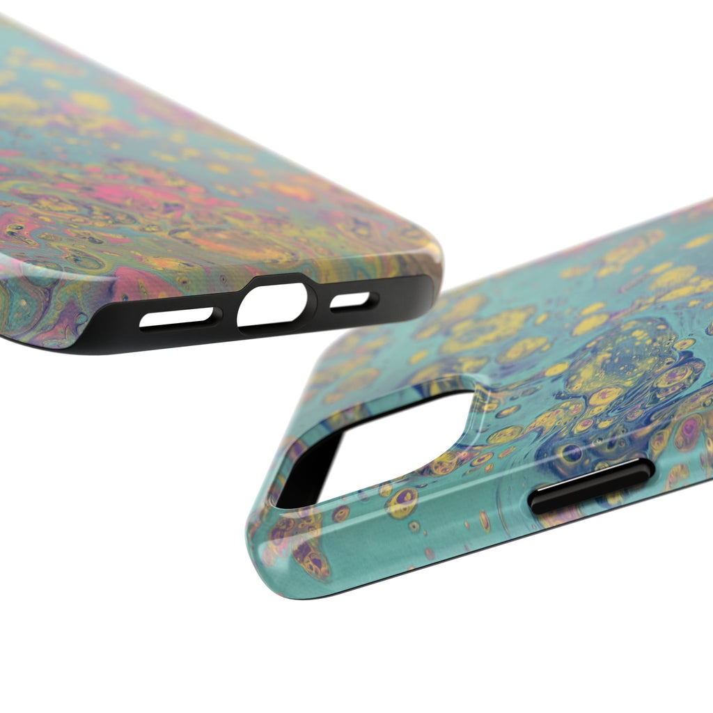 Marbled Pastel Tough Phone Case — Iridescent Fluid Art Protection