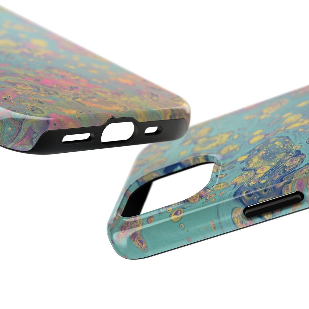 Marbled Pastel Tough Phone Case — Iridescent Fluid Art Protection