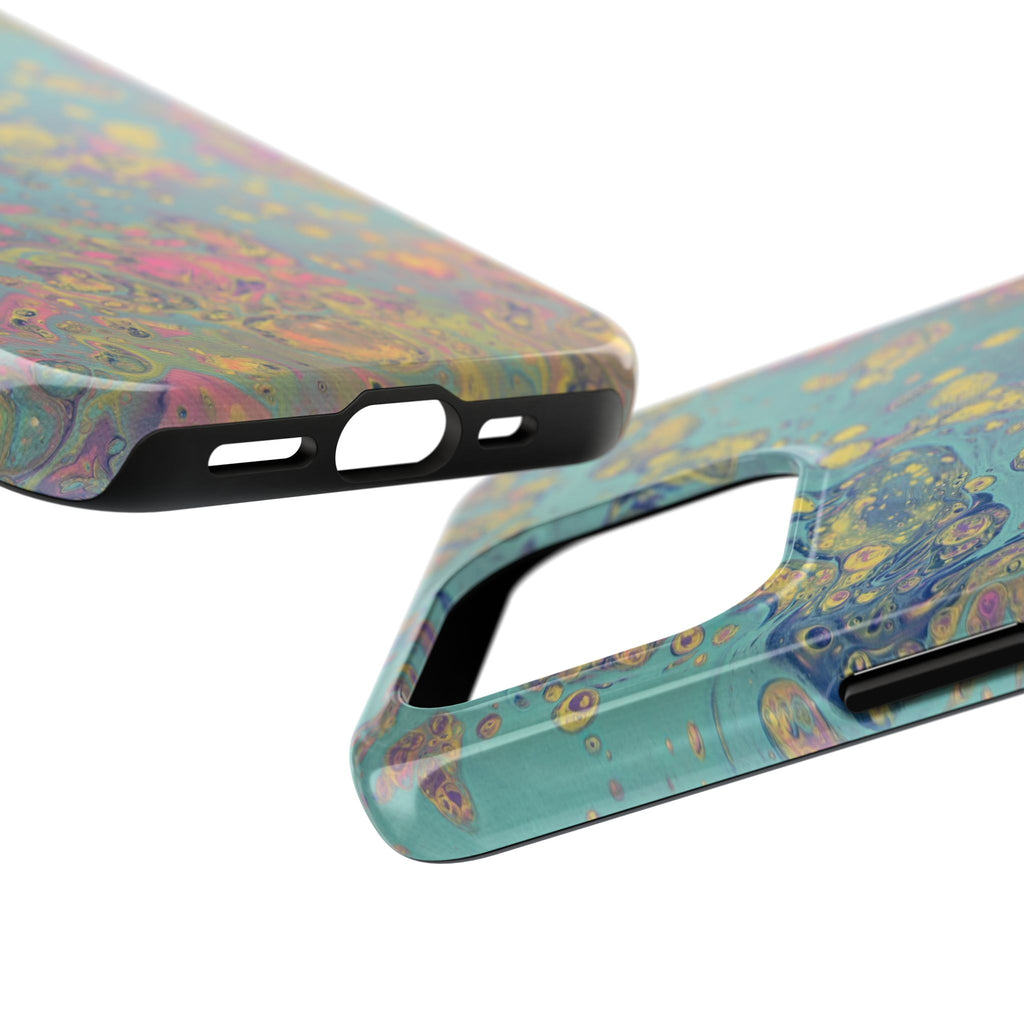 Marbled Pastel Tough Phone Case — Iridescent Fluid Art Protection