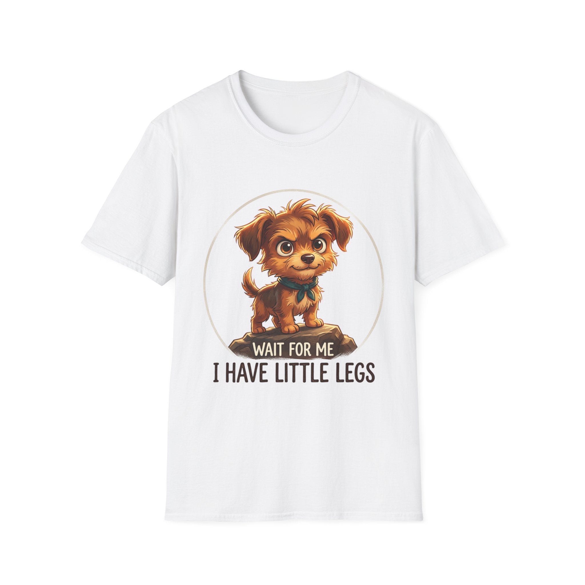 Cute Puppy T‑Shirt – “Wait For Me I Have Little Legs” Dog Lover Tee