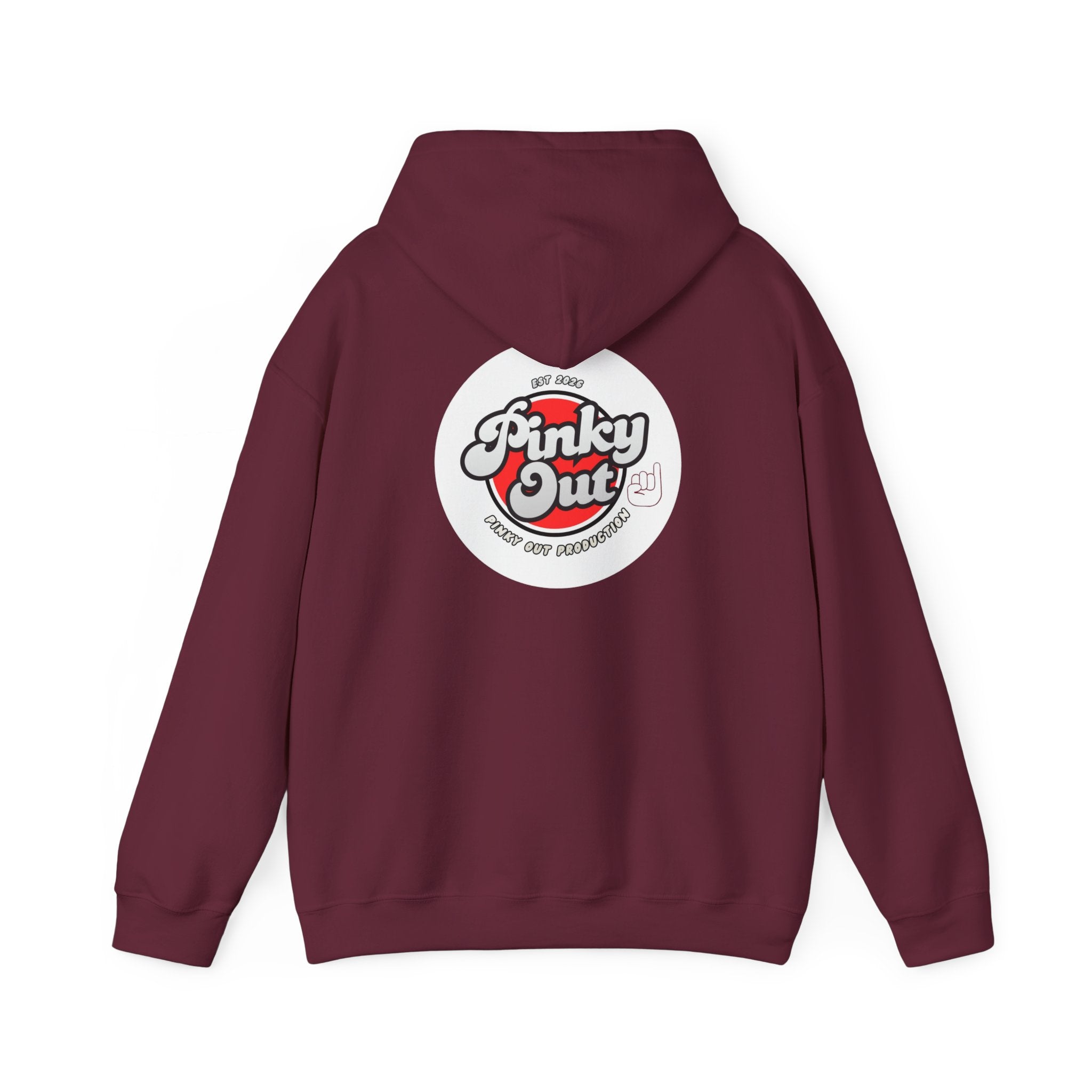 Pinky Out Retro Logo Hoodie — Vintage Skate Streetwear Pullover