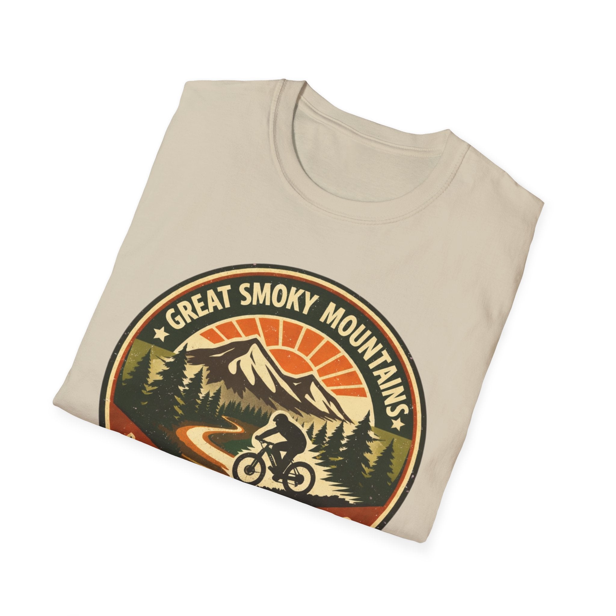 Great Smoky Mountains Bicycle T-Shirt – "Ride the Parks, Respect the Wild" Adventure Tee