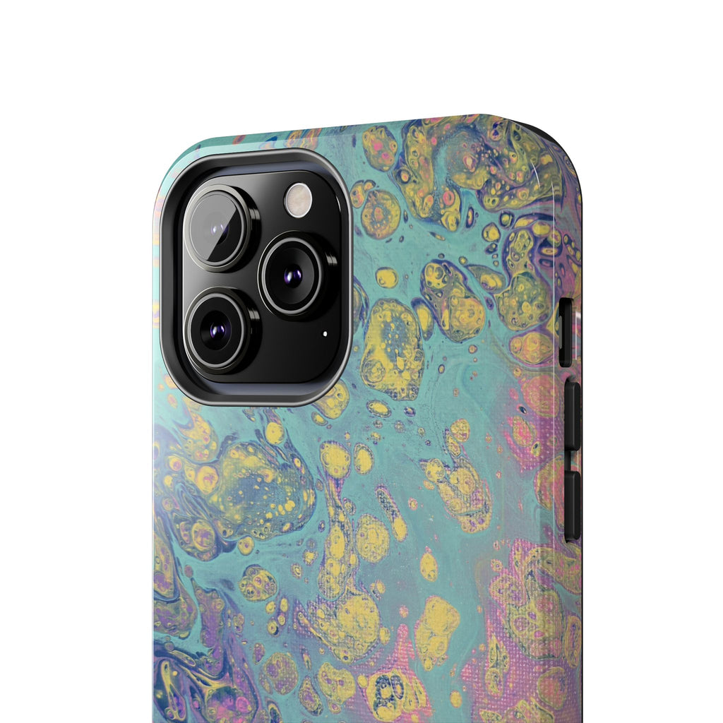 Marbled Pastel Tough Phone Case — Iridescent Fluid Art Protection