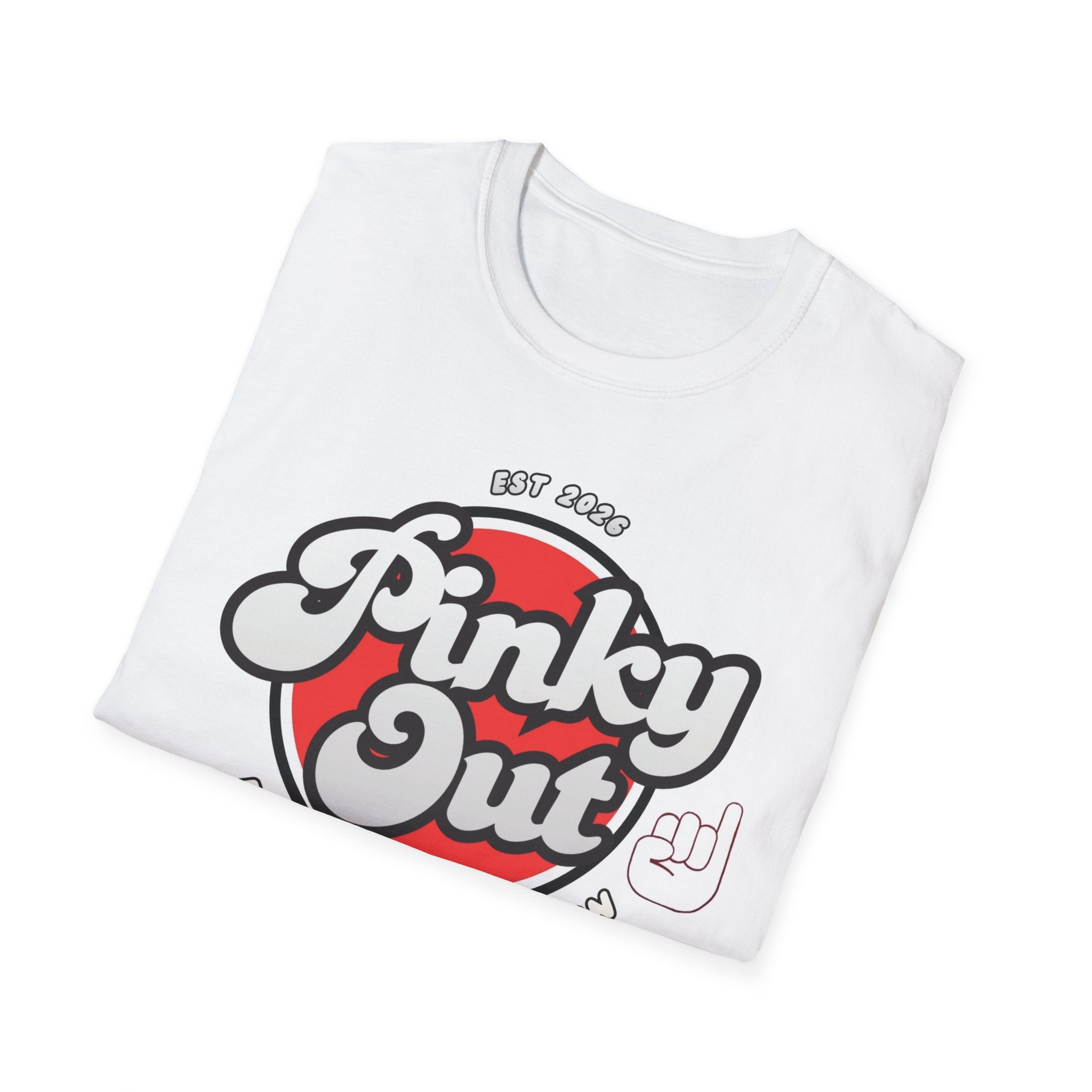 Pinky Out Graphic T-Shirt — Retro Hand Sign Tee