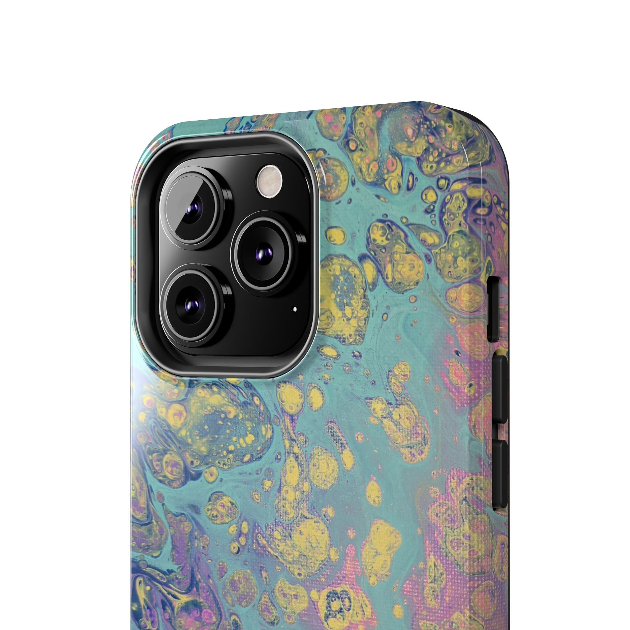 Marbled Pastel Tough Phone Case — Iridescent Fluid Art Protection