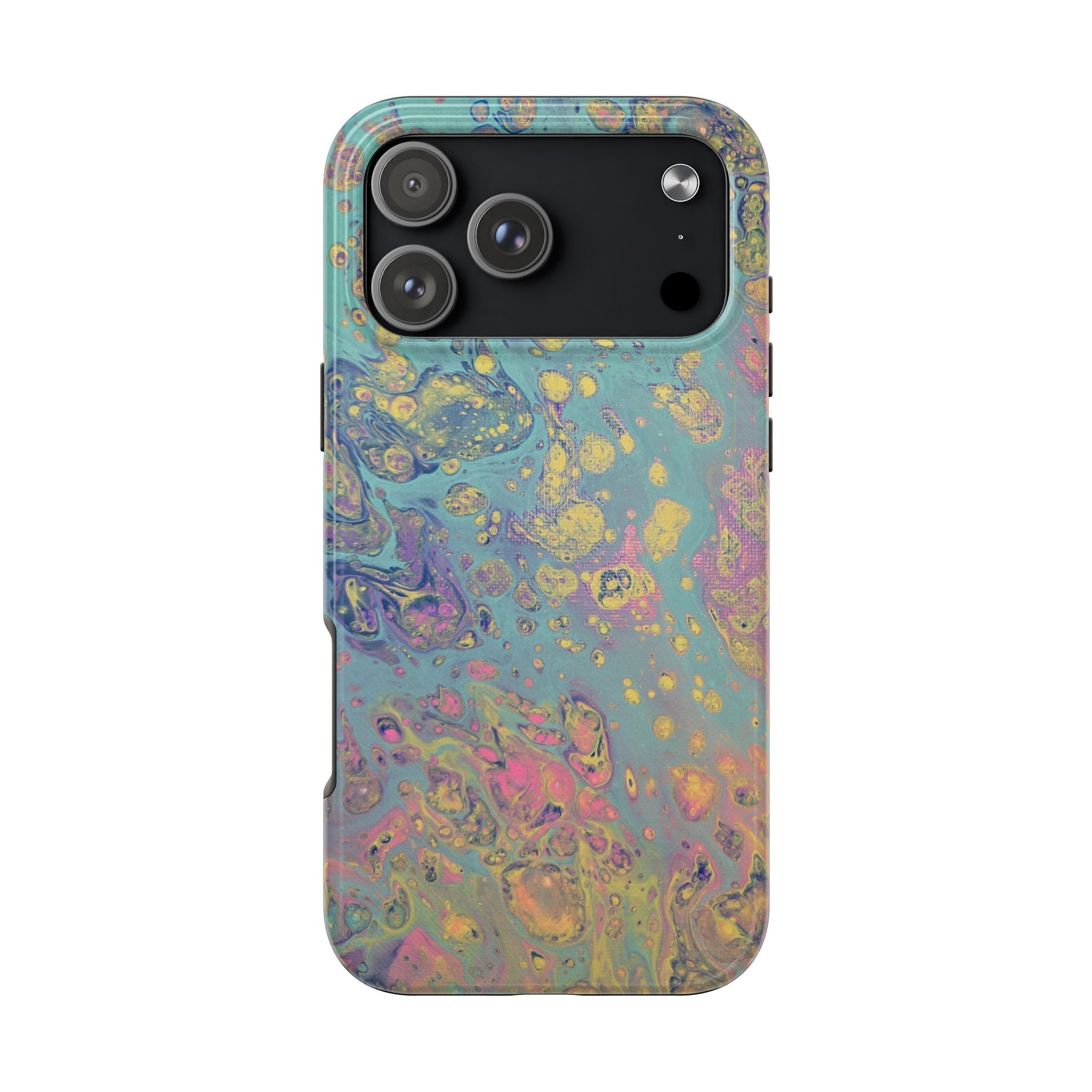 Marbled Pastel Tough Phone Case — Iridescent Fluid Art Protection